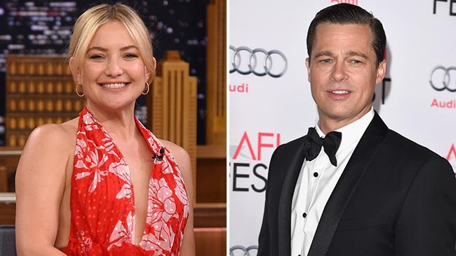 Kate Hudson è in cerca di un ragazzo divertente e hot... come Brad Pitt! Kate Hudson al The Tonight Show e Brad Pitt a un evento ufficiale