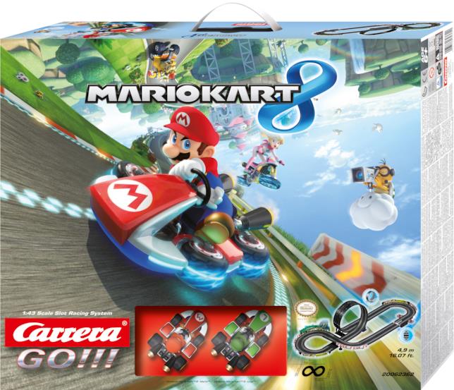 La confezione della pista Carrera GO!!! L'aspetto della confezione di Carrera GO!!!
