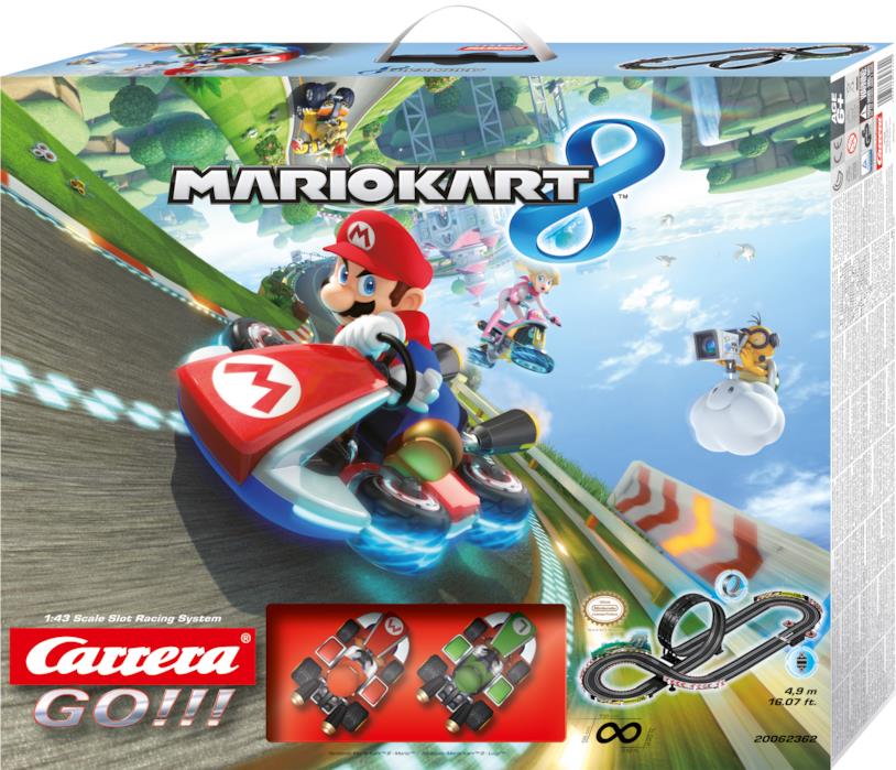 La confezione della pista Carrera GO!!! L'aspetto della confezione di Carrera GO!!!
