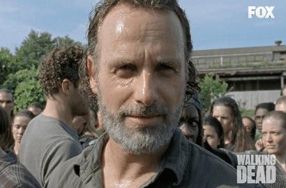 Rick Grimes è felice per il finale di The Walking Dead Il sorriso di Rick per il finale di The Walking Dead su FOX
