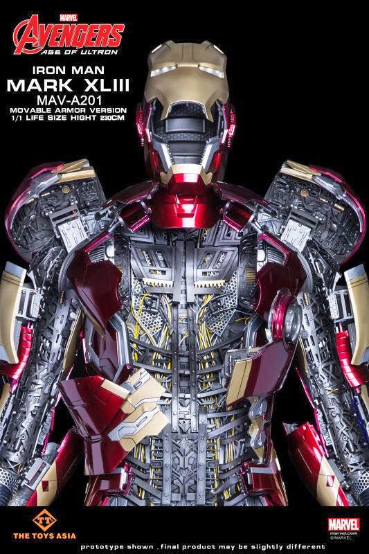 L'armatura di Iron creata da The Toys Asia L'action figure di Iron Man di The Toys Asia