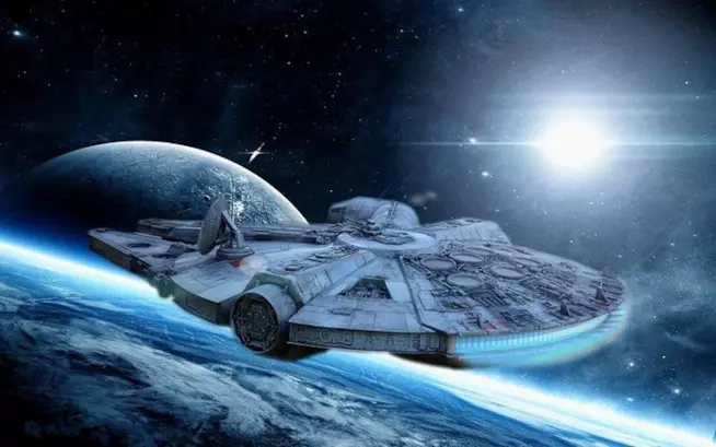 Il Millennium Falcon si mostra in nuove foto dal set di Star Wars 8 Millennium Falcon nello spazio