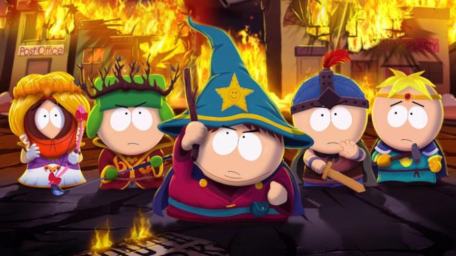 Games With Gold di aprile 2017, le previsioni per i giochi gratis su Xbox One e Xbox 360 Una foto di gruppo per i protagonisti di South Park: The Stick of Truth