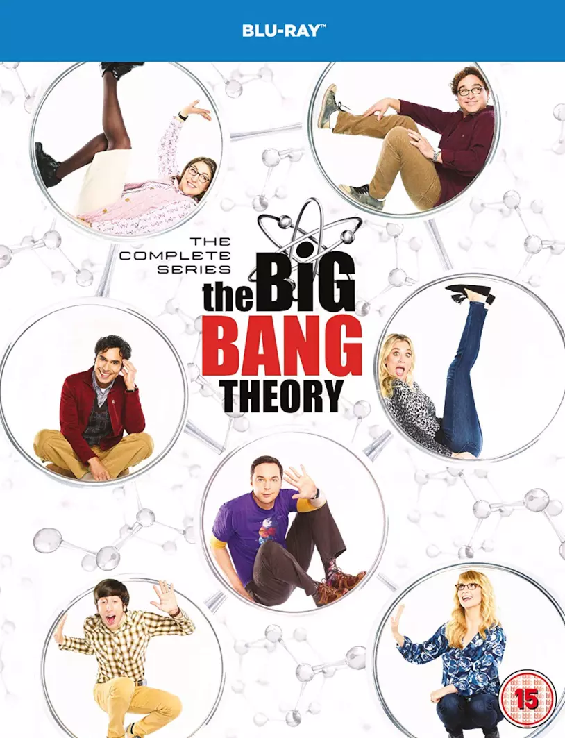 Cofanetto Blu-ray di The Big Bang Theory - Seasons 1-12 Il cast nella copertina del cofanetto Blu-ray di The Big Bang Theory