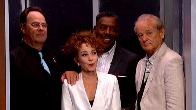 I Ghostbusters originali si riuniscono per il Jimmy Kimmel Live Dan Aykroyd, Annie Potts, Ernie Hudson e Bill Murray