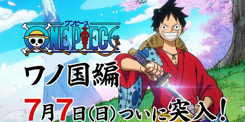 One Piece Rufy Wano One Piece saga di Wano dal 7 lugli