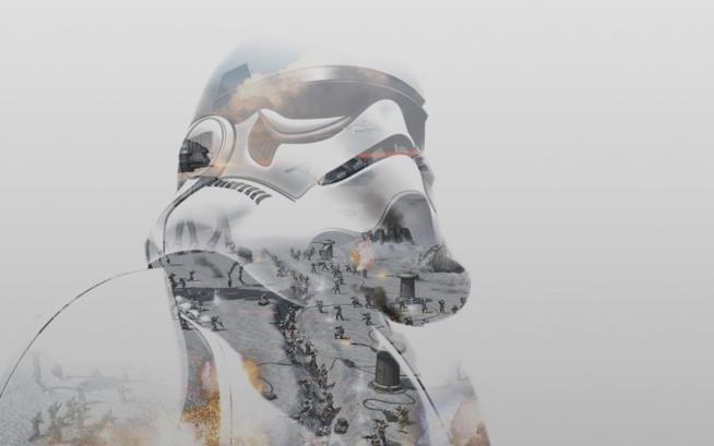 I 10 migliori videogame di Star Wars L'artwork di uno stormtrooper da Star Wars Battlefront di DICE