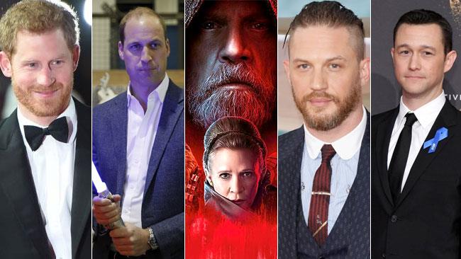 Tutti i cameo delle star in Star Wars: Gli Ultimi Jedi I reali inglesi, Tom Hary e Joseph Gordon-Levitt tra le celebrity apparse ne Gli Ultimi Jedi