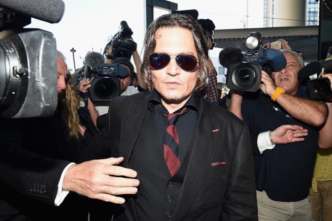 Johnny Depp ha ancora problemi con l'Australia Primo piano di Johnny Depp