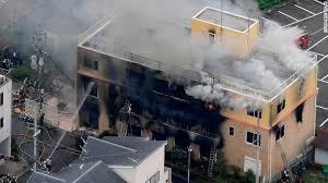 Incendio Kyoto Animation KyoAni sede colpita dall'incendio