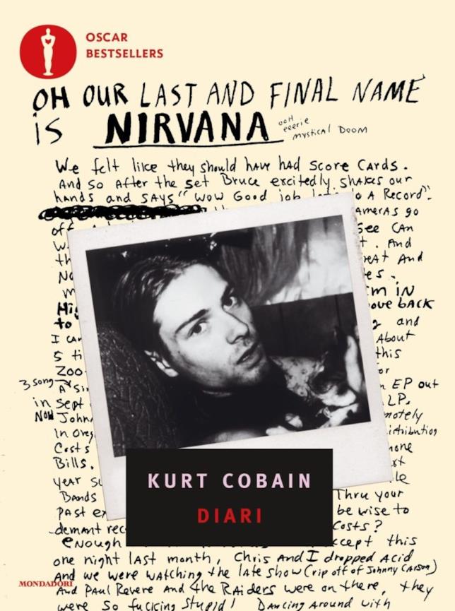 La cover dei Diari di Kurt Cobain La copertina dei veri Diari di Kurt Cobain