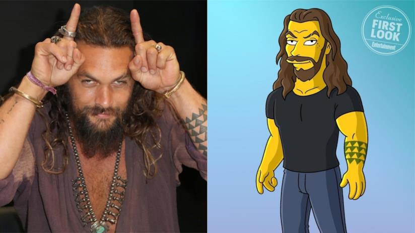 I Simpson: Jason Momoa tra le guest star della stagione 31 Jason Momoa sbarcherà nei Simpson: il collage