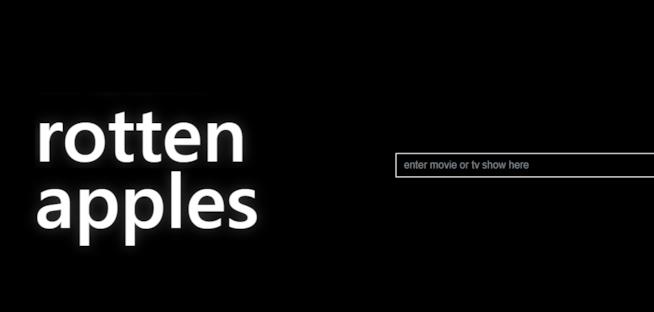 Rotten Apples, il sito che individua le mele marce delle serie TV e dei film Home page di Rotten Apples