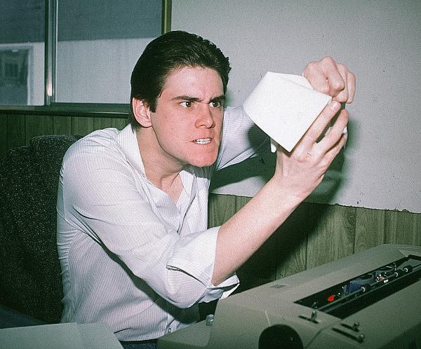 Jim Carrey nel 1984 Primo piano dell'attore Jim Carrey in uno scatto del 1984