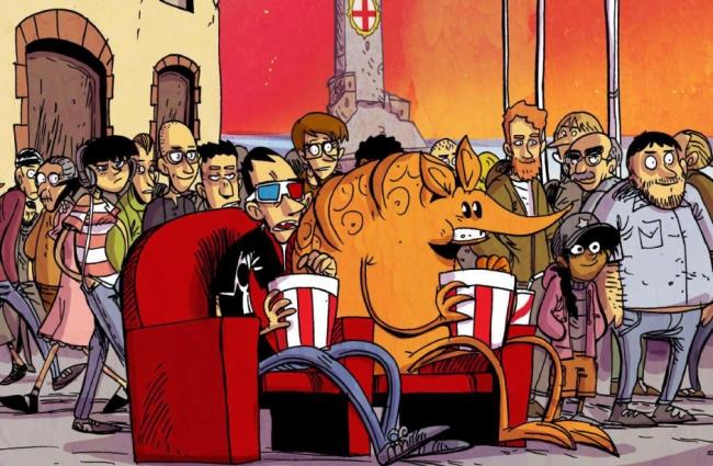 Cine&Comic Fest 2018: il manifesto di Zerocalcare Manifesto Cine&Comic Fest 2018 firmato da Zerocalcare