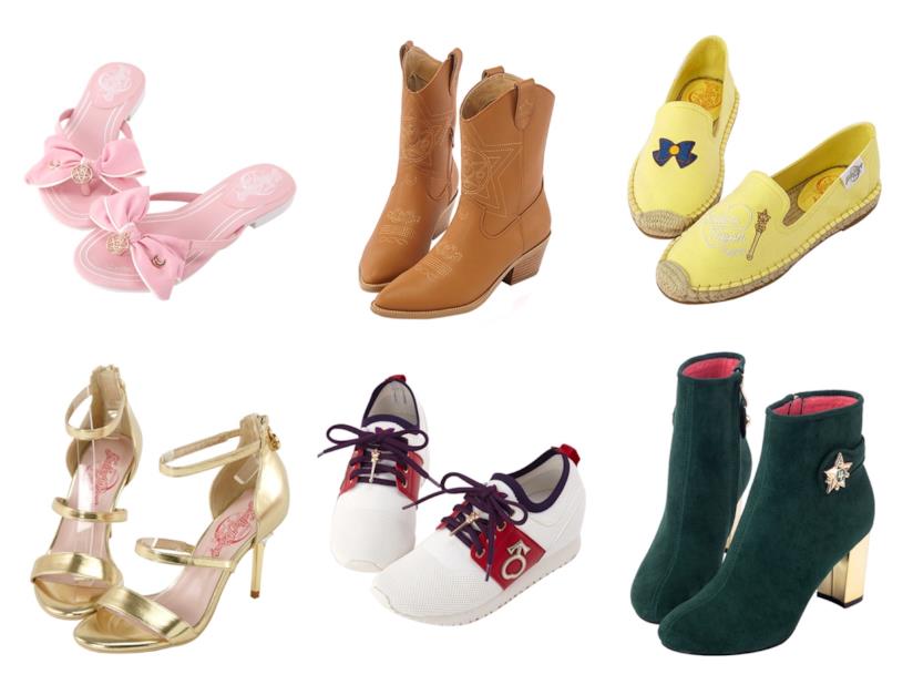 La nuova linea di scarpe a tema Sailor Monn Nella nuova collezione a tema Sailor Moon c'è davvero una calzatura per ogni occasionre