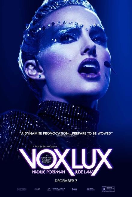Vox Lux, il nuovo film con Natalie Portman Natalie Portman nel poster ufficiale di Vox Lux