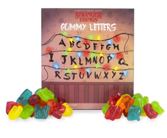 I dolci ufficiali di Stranger Things Le caramelle gommose di Stranger Things a forma di lettere