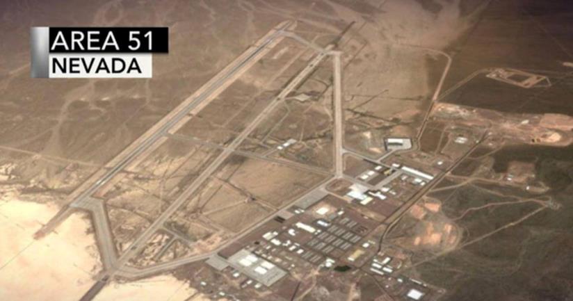 Storm Area 51 fa registrare il tutto esaurito negli alberghi del Nevada Un'inquadratura dall'alto dell'Area 51