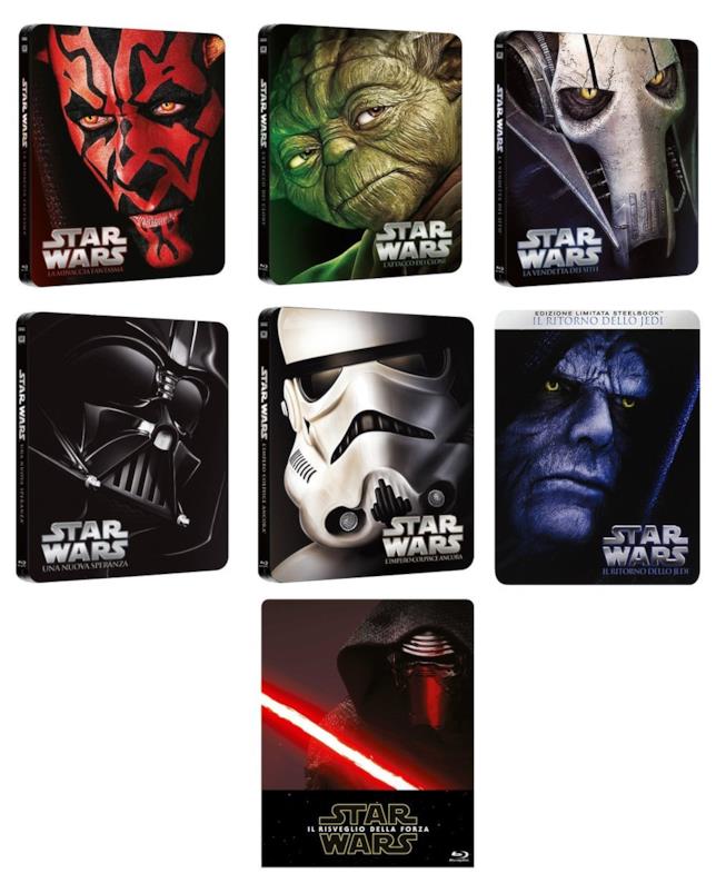 La saga di Star Wars in steelbook in sconto per il Black Friday La saga di Star Wars in steelbook