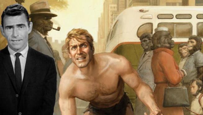 Ecco Planet of the Apes: Visionaries tratto dalla sceneggiatura di Rod Serling Lo sceneggiatore Rod Serling e la copertina di Planet of the Apes: Visionaries