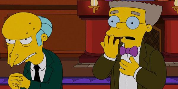 Nell'ultima puntata dei Simpson in USA Smithers fa coming out Waylon Smithers e Monty Burns dei Simpson