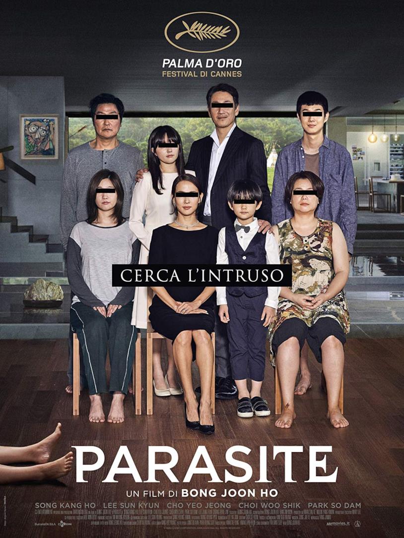 Cofanetto Blu-ray di Parasite Copertina del cofanetto Blu-ray di Parasite