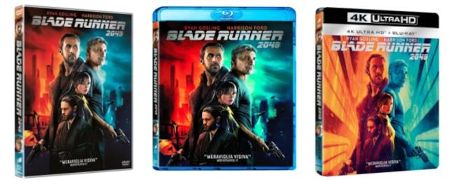 Blade Runner 2049 in Home Video Le edizioni Home Video italiane di Blade Runner 2049