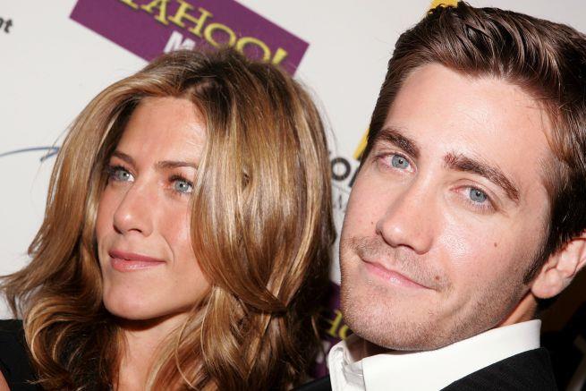 Jake Gyllenhaal svela una sua cotta per Jennifer Aniston Primo piano di Jennifer Aniston e Jake Gyllenhaal