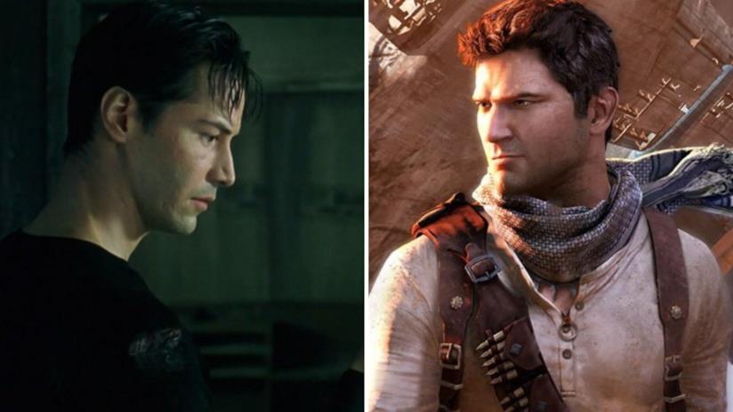 Matrix 4 e Uncharted hanno sospeso le rispettive produzioni causa COVID-19 Neo dal film di Matrix e Nathan Drake dal videogioco di Uncharted