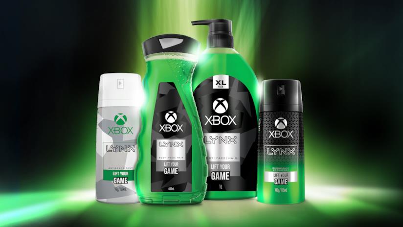 Xbox e Lynx lanciano una linea di prodotti per la cura del corpo Immagine stampa della linea di prodotti Xbox Lynx