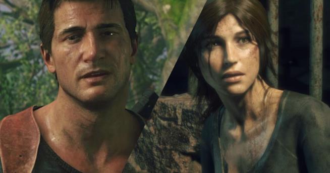 PS4 Slim, Sony annuncia un bundle con Rise of the Tomb Raider e Uncharted 4 Primi piani per Nathan Drake e Lara Croft in Uncharted 4 e Rise of the Tomb Raider