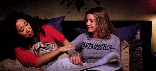 Meredith e Cristina Cristina e Meredith in Grey's Anatomy