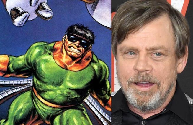 Il Dottor Octopus e Mark Hamill Il Dottor Octopus e Mark Hamill a confronto