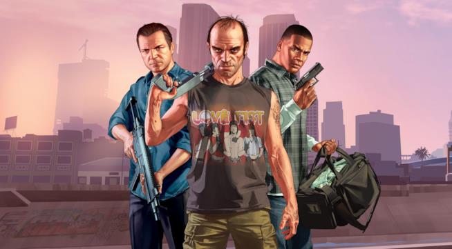 Un ragazzino di 11 anni acquista una copia usata di GTA V e trova al suo interno una busta di droga I tre protagonisti di GTA V pronti all'azione