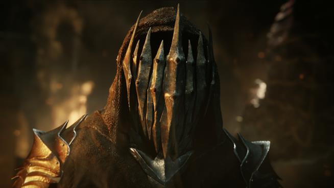 Armi ed equipaggiamento nel nuovo video de La Terra di Mezzo: L'Ombra della Guerra Primo piano per un Nazgûl in La Terra di Mezzo: L'Ombra della Guerra