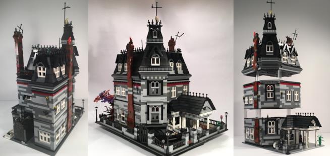 LEGO potrebbe realizzare il set della casa della famiglia Addams I due modelli della casa della famiglia Addams proposti su sito di LEGO Ideas