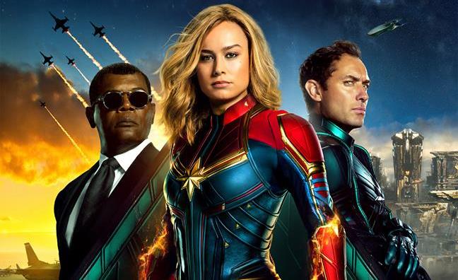 Captain Marvel supera Aquaman nelle prevendite Poster di Captain Marvel