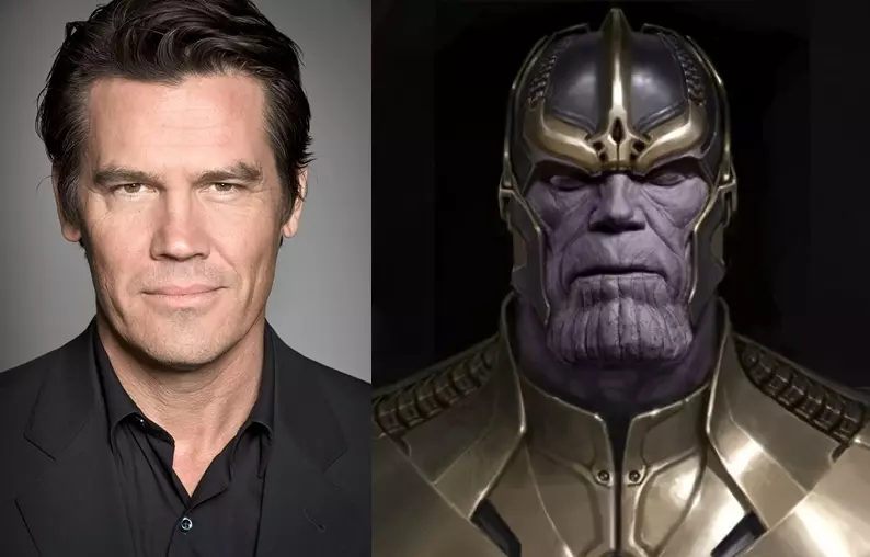 Josh Brolin nel ruolo di Thanos Josh Brolin e il suo personaggio Thanos. Antagonista degli Avengers