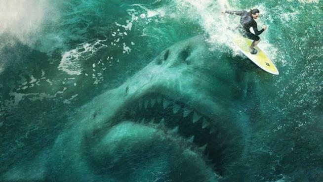 I segreti del megalodonte: al via uno studio sullo squalo gigante Una scena di Shark - Il primo squalo