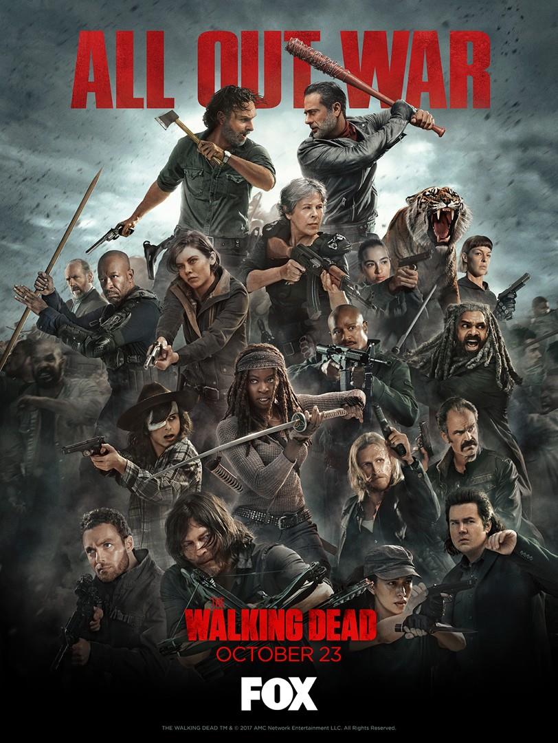 All Out War: il nuovo poster di The Walking Dead 8 The Walking Dead: stagione 8. Il nuovo poster