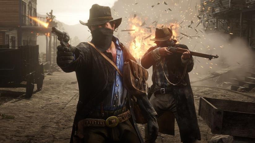Red Dead Redemption 2, Rockstar Games presenta il criminale Dutch Van Der Linde Una furiosa sparatoria in Red Dead Redemption 2