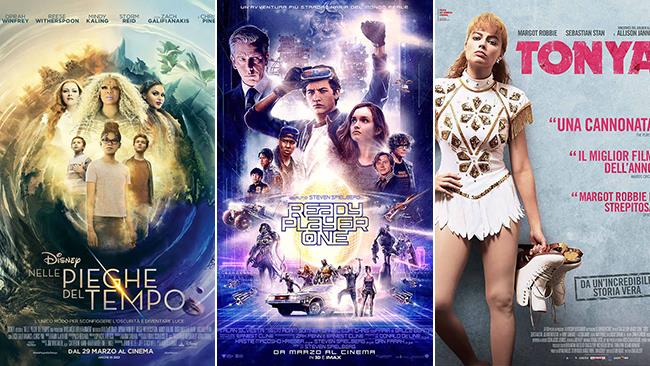 Weekend al cinema: i film in uscita il 31 marzo e 1 aprile 2018 I poster dei film Nelle pieghe del tempo, Ready Player One e Tonya