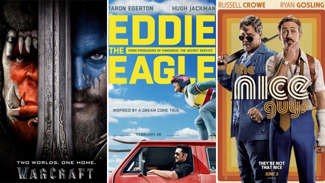 I film in uscita questo weekend del 4 e 5 giugno 2016 Le locandine di Warcraft, Eddie the Eagle e The Nice Guys