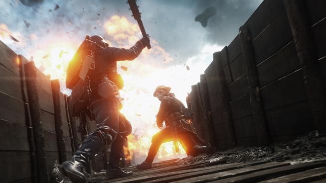 Game Critics Awards 2016, tutti i giochi in nomination Una scena d'azione dal trailer di Battlefield 1