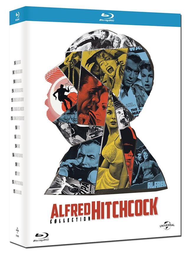 Cofanetto della Collezione Completa dei film di Alfred Hitchcock I film di Alfred Hitchcock nella collezione Blu-rey