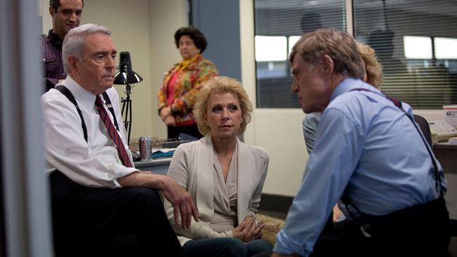 Mary Mapes sul set di Truth Mary Mapes sul set del film Truth