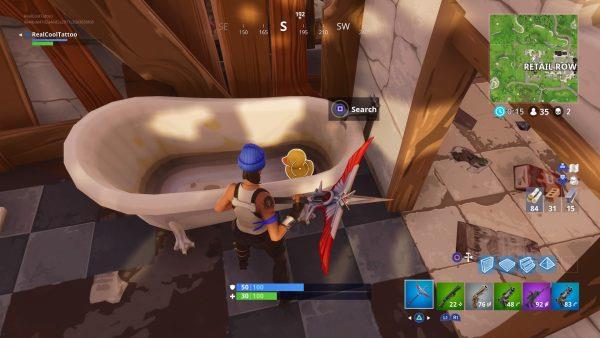 Come completare la sfida delle 10 papere di gomma in Fortnite L'ubicazione dell'ottava paperella