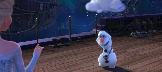 Olaf in una scena di Frozen Elsa e Olaf in una scena di Frozen