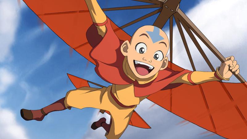 Aang nella serie animata Avatar - La Leggend di Aang Una sequenza di Avatar - La Leggend di Aang